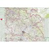 Nástěnné mapy ZES Královehradecký kraj - nástěnná mapa 130 x 95 cm Varianta: bez rámu v tubusu, Provedení: laminovaná mapa v lištách