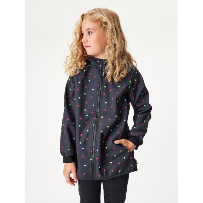 Unuo Dětská softshellová bunda bez zateplení pružná Basic Černá Puntík – Hledejceny.cz