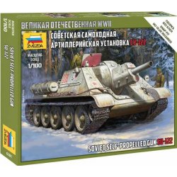 Zvezda Soviet Self Propelled Gun SU-122 1:100