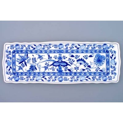 český porcelán Dubí podnos čtyřhranný 45 cm 10090 cibulák – Zboží Mobilmania