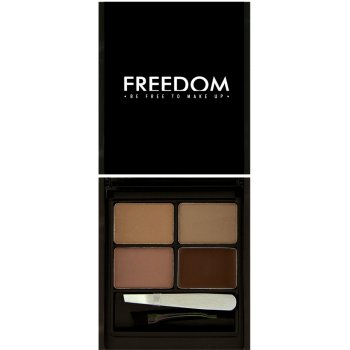 Makeup Revolution Focus & Fix sada pro dokonalé obočí Medium Dark 5,8 g