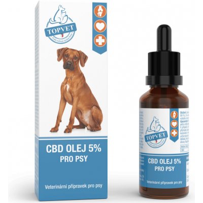 Topvet CBD olej 5% pro psy 10 ml – Hledejceny.cz