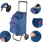 Nákupní vozík Gimi fialový 100% polyester látka – Sleviste.cz