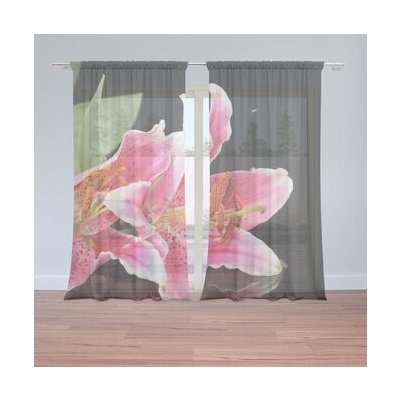 Sablio Záclony Lilie: 2ks 150x250cm – Hledejceny.cz