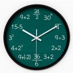 Matematické hodiny černé – Sleviste.cz