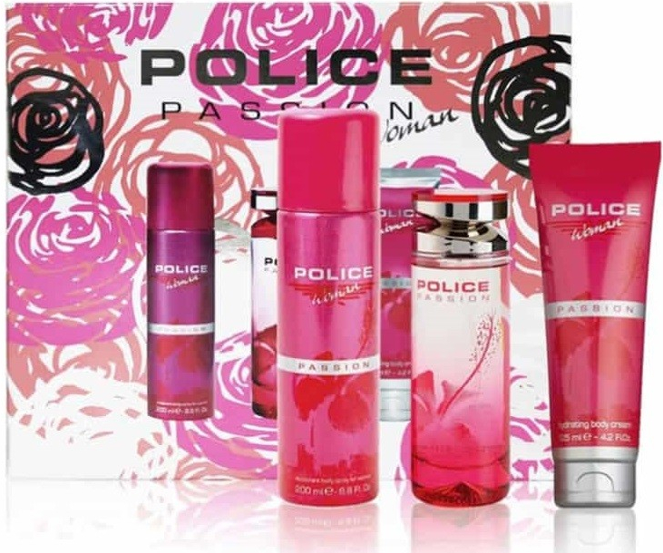 Police Passion Woman EDT 100 ml + tělový krém 125 ml + deodorant 200 ml dárková sada