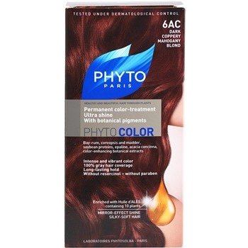 Phyto Color barva na vlasy 6AC Dark Coppery Mahogany Blond 4 ks