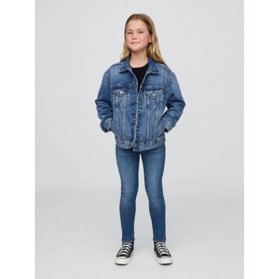 GAP Dětské džíny jeggings stretch Tmavě modrá – Zboží Dáma