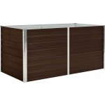 vidaXL Vyvýšený záhon hnědý 160 x 80 x 77 cm pozinkovaná ocel – Hledejceny.cz