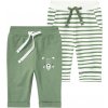 Kojenecké kalhoty a kraťasy Lupilu Chlapecké kalhoty Jogger BIO 2 kusy zelená