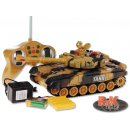 Tank RC plast 25cm na baterie na vysílačku asst 2 barvy v krabici