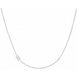 Eppi Stříbrný náhrdelník s písmenkem a diamantem N48026 – Hledejceny.cz