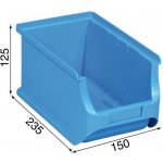 Allit Plastové boxy na drobný materiál 150x235x125 mm modré