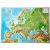 Evropa - plastická mapa 80 x 60 cm - Mapa bez rámu