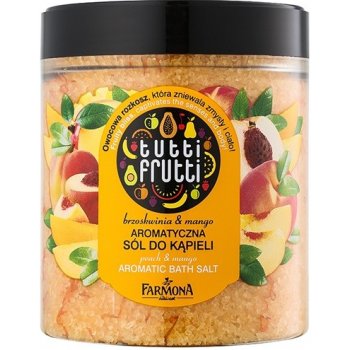 Farmona Tutti Frutti Peach & Mango sůl do koupele 600 g