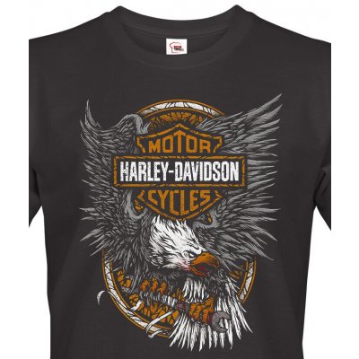 Bezvatriko.cz pánské triko Harley-Davidson Canvas pánské tričko s krátkým rukávem 1927 Černá