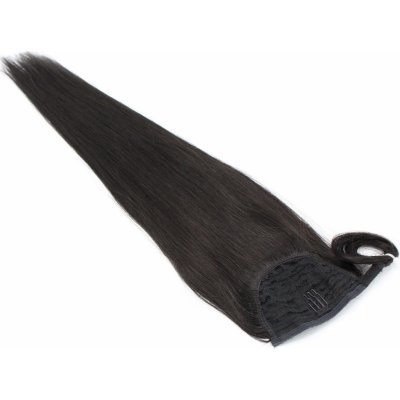 Clip in culík z pravých lidských vlasů rovný 60cm přírodní černá – Zboží Mobilmania