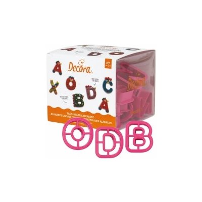 Vykrajovátka plastová - Abeceda (sada) 5,2 cm / Decora – Hledejceny.cz