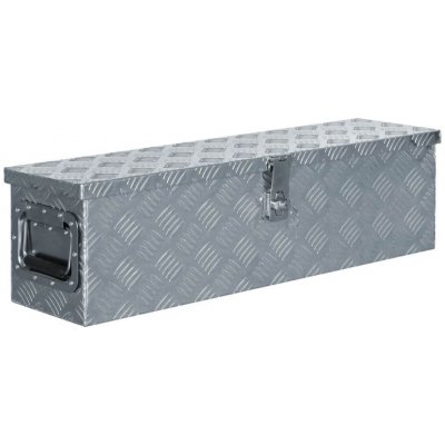 Greatstore Hliníkový box 80,5 x 22 x 22 cm stříbrný – Zbozi.Blesk.cz