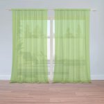Sablio Záclony Jablečná zelená: 2ks 150x250cm – Hledejceny.cz