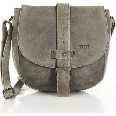 Mazzini Marco khaki velká crossbody taška s klopou vs93d – Zboží Mobilmania