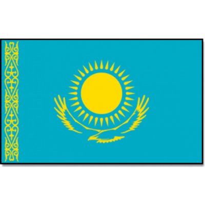 Vlajka Promex Kazachstán 150 x 90 cm – Zboží Dáma