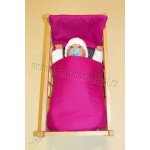 SDS Peřinky do postýlky pro panenky Sytě růžová – Zbozi.Blesk.cz