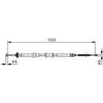 Tazne lanko, parkovaci brzda BOSCH 1 987 482 393
