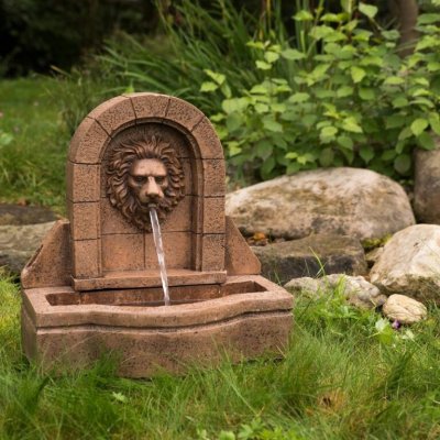 Tuin 1411 Zahradní kašna - fontána lví hlava 50 x 54 x 29 cm – Hledejceny.cz