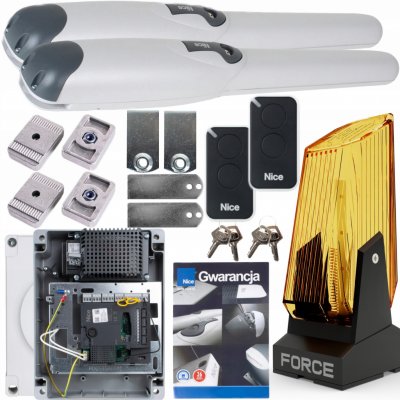 Nice Wingo 3524 K2 - sestava pohonů a příslušenství, pro 2-křídlové brány do 7 m průjezdu a 1000 kg KN-WINGO3524-K2 – Hledejceny.cz