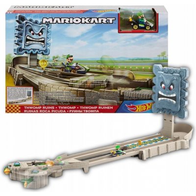 Mattel Hot Wheels Mariokart Thwomp Ruins Track Set – Sleviste.cz