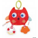 Kaloo textilná hrkálka sovička s hryzátkom COLORS-MY COMFORTING OWL 25 cm