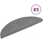 zahrada-XL Samolepící nášlapy na schody 5 ks světle šedé 56x17x3 cm – HobbyKompas.cz