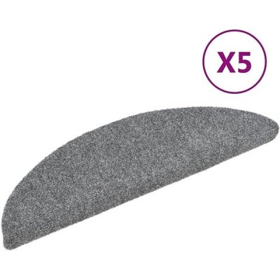 zahrada-XL Samolepící nášlapy na schody 5 ks světle šedé 56x17x3 cm – HobbyKompas.cz