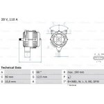 generátor BOSCH 0 986 046 590