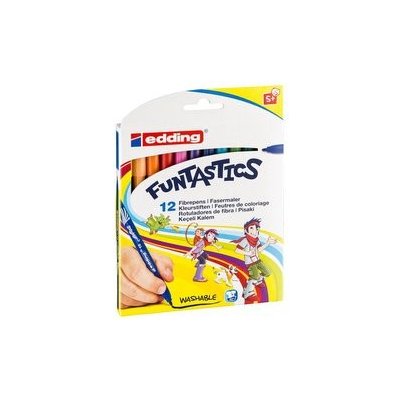 Edding Dětské fixy Funtastics 15, sada 12 barev pro větší děti VOLF kancelářské potřeby spol. s r.o. – Hledejceny.cz
