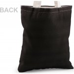 Textilní taška bavlněná kočka 34x39 cm - 2 černá jednostranný – Zboží Mobilmania