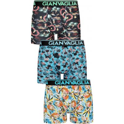 Gianvaglia 5502 3-PACK pánské boxerky barevný mix – Zboží Mobilmania