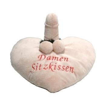 Plyšový sedací polštář pro ženy s penisem a varlaty Damen Sitzkissen od 494  Kč - Heureka.cz