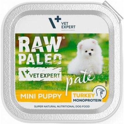 Vetexpert Raw Paleo Puppy Mini Pate Turkey 150 g – Sleviste.cz