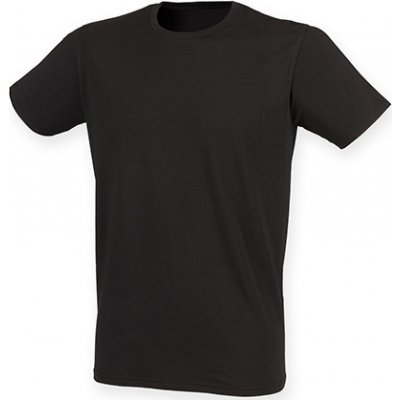 SF Men Prodloužené strečové triko Skin Fit s elastanem 165 g/m Černá