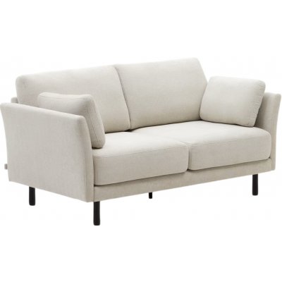 Kave Home Béžová dvoumístná pohovka Gilma 170 cm s černou podnoží – Zboží Dáma