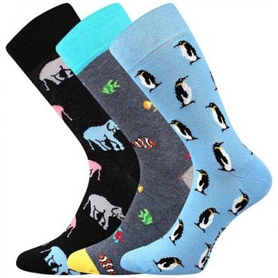Lonka WOODOO barevné ponožky SLONI – Zboží Mobilmania