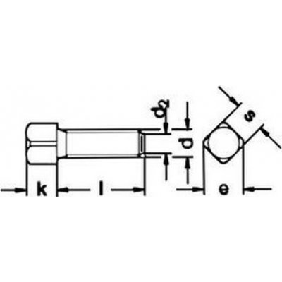 šroub M10x35 ZINEK 8.8 upínací DIN 479 – Zboží Mobilmania