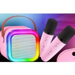 KARAOKE SET 2 MIKROFONY + BLUETOOTH BEZDRÁTOVÝ REPRODUKTOR SUPER ZVUK – Zbozi.Blesk.cz