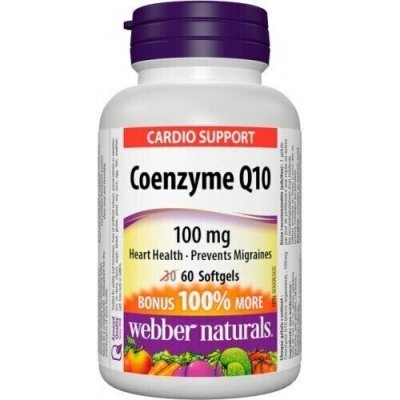 Webber Naturals Coenzyme Q10 100 mg 60 kapslí