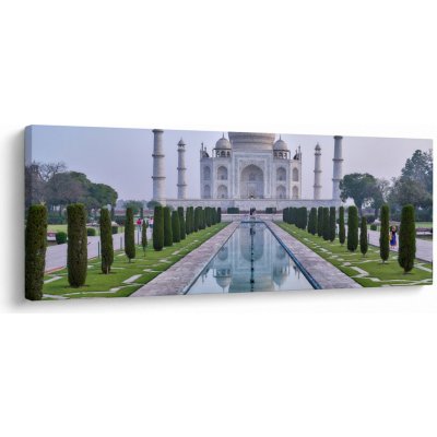 Obraz - Taj Mahal za východu slunce, jednodílný 145x58 cm – Hledejceny.cz