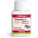 MedPharma Vitamin A 6000 I.U. Forte 67 tobolek – Hledejceny.cz