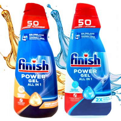 Finish All in1 Gel do myčky nádobí mix Orange Regular 2 x 1000 ml 100 mytí – Hledejceny.cz