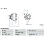generátor BOSCH 0 986 041 190